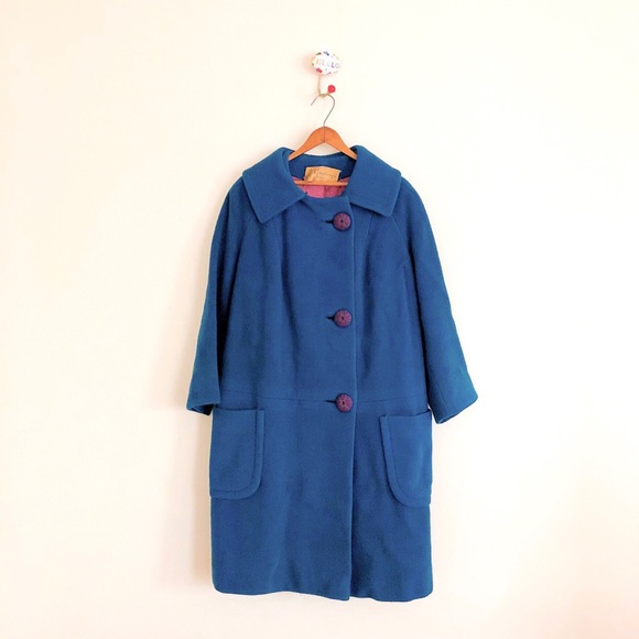 blue swing coat
